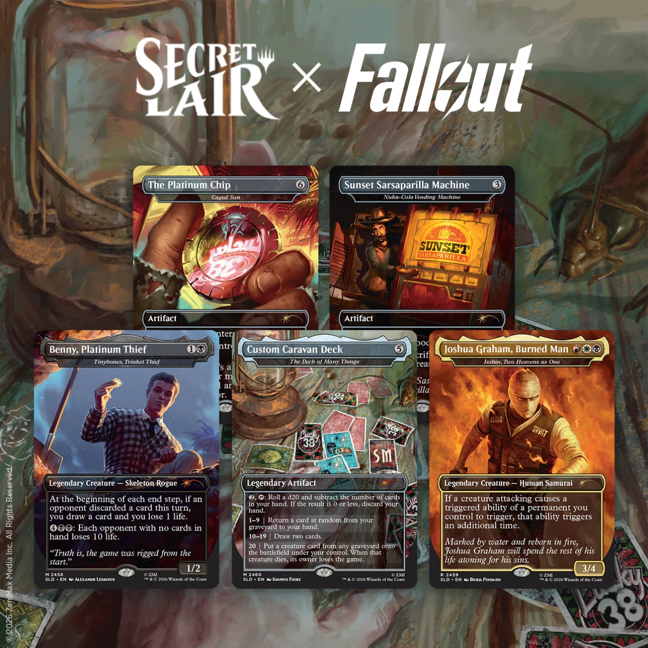 Secret Lair "Secret Lair x Fallout®: Welcome to New Vegas " NON-FOIL