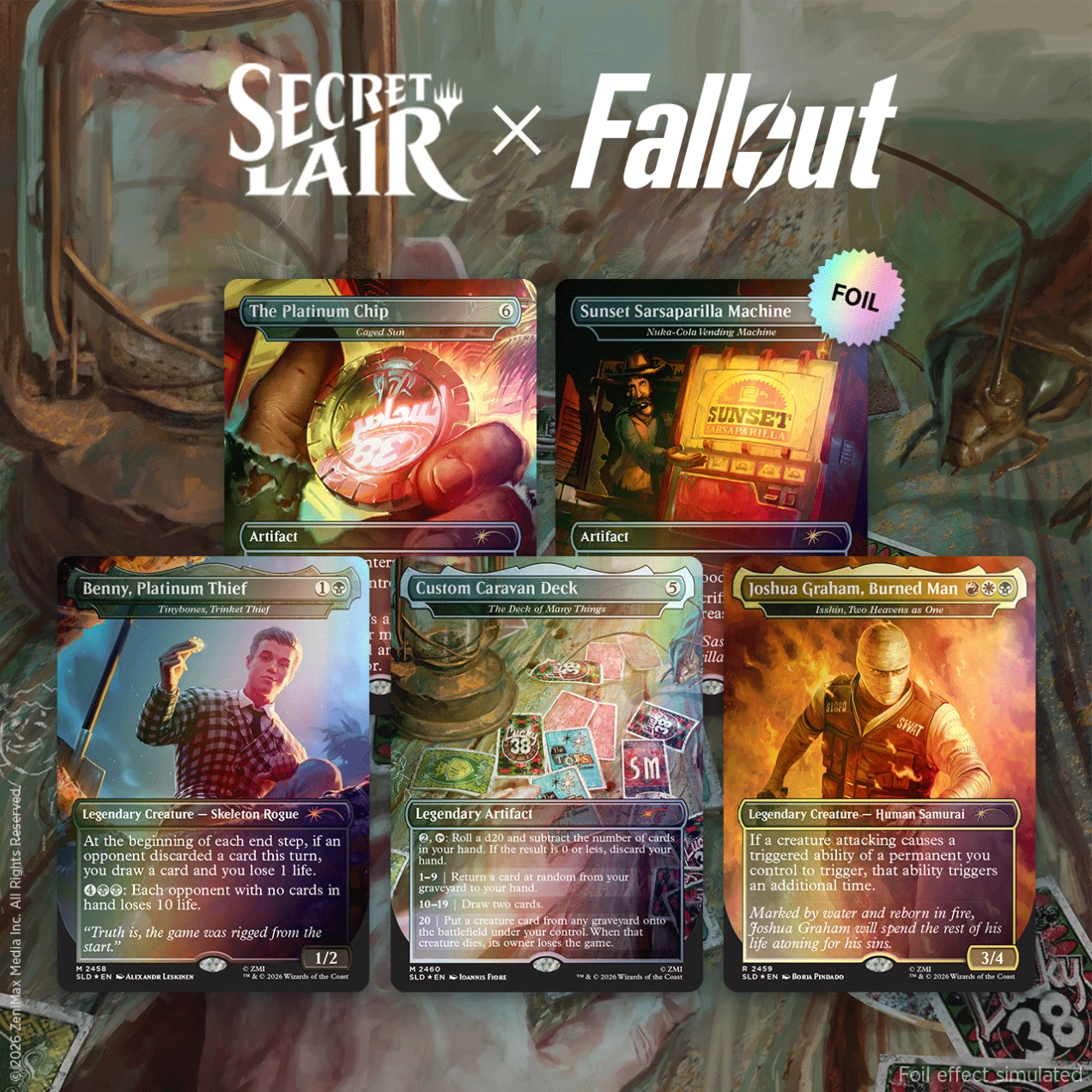 Secret Lair "Secret Lair x Fallout®: Welcome to New Vegas " FOIL