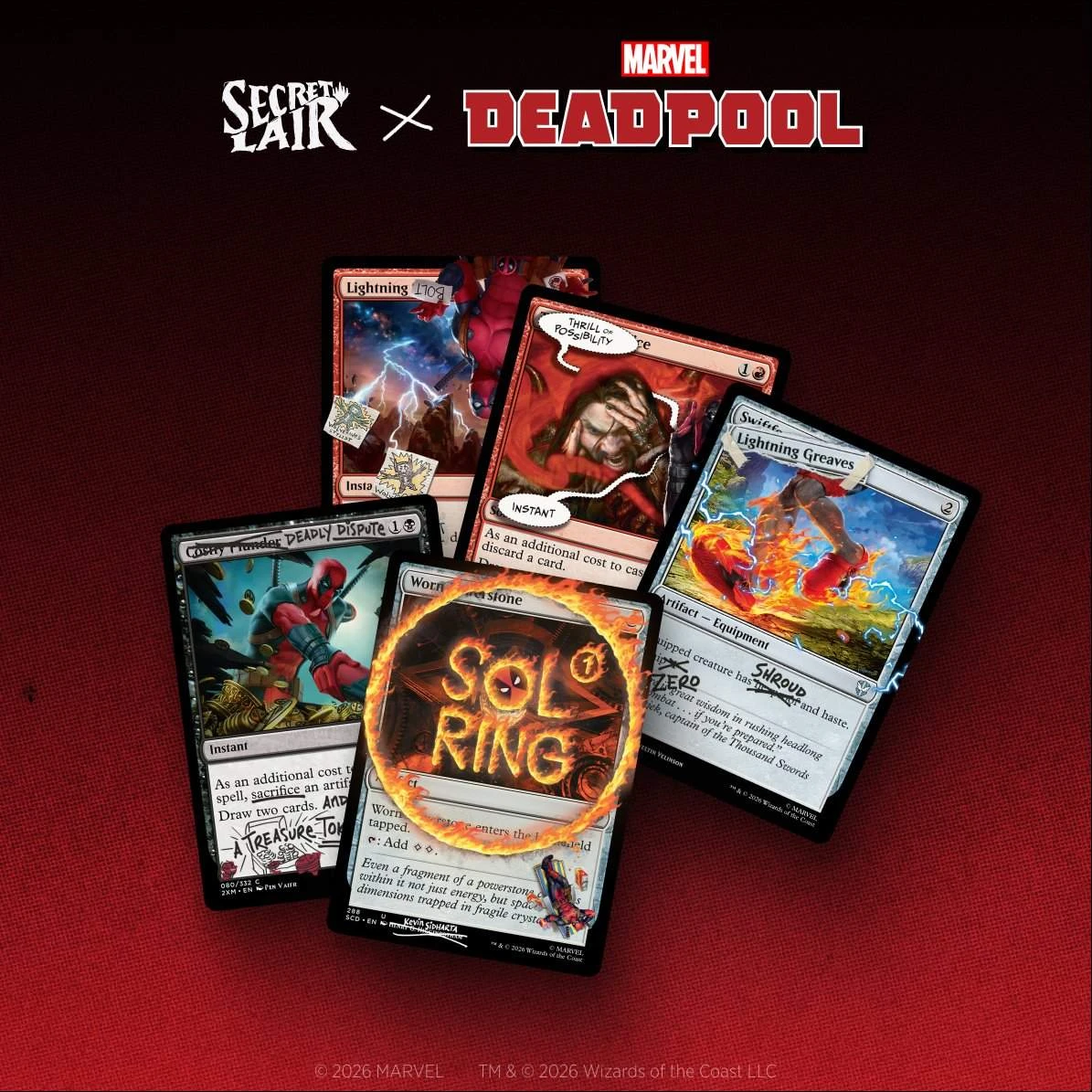 Secret Lair "Secret Lair x Marvel's Deadpool: I Fixed It (You’re Welcome)" NON-FOIL