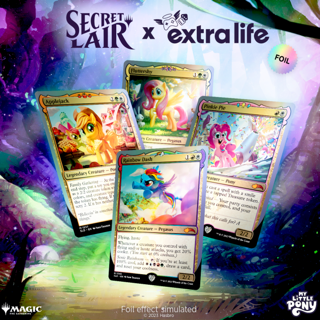 Secret Lair "Ponies: The Galloping 2 | Extra Life 2023" Traditional FOIL