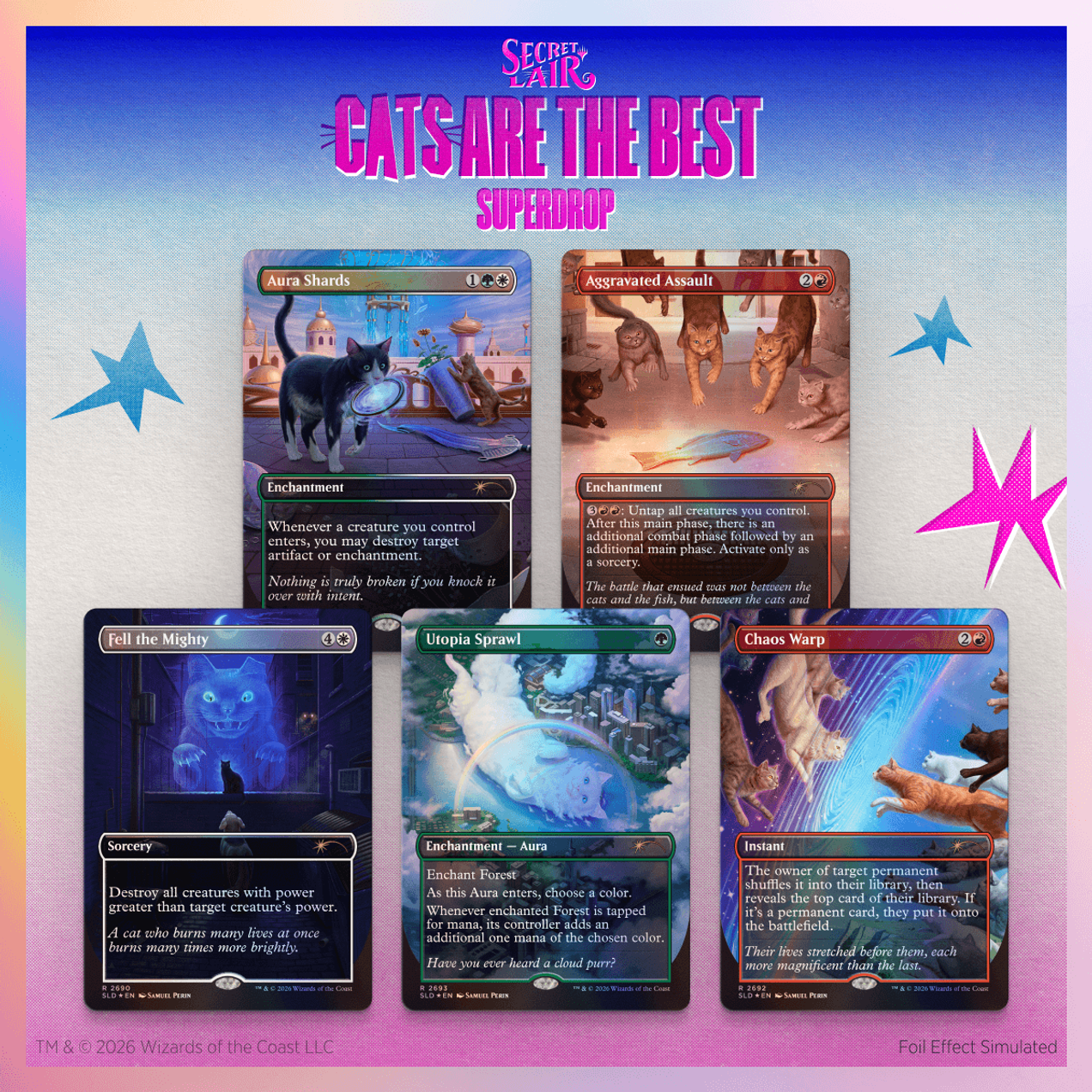 Secret Lair "Cats of Chaos" FOIL