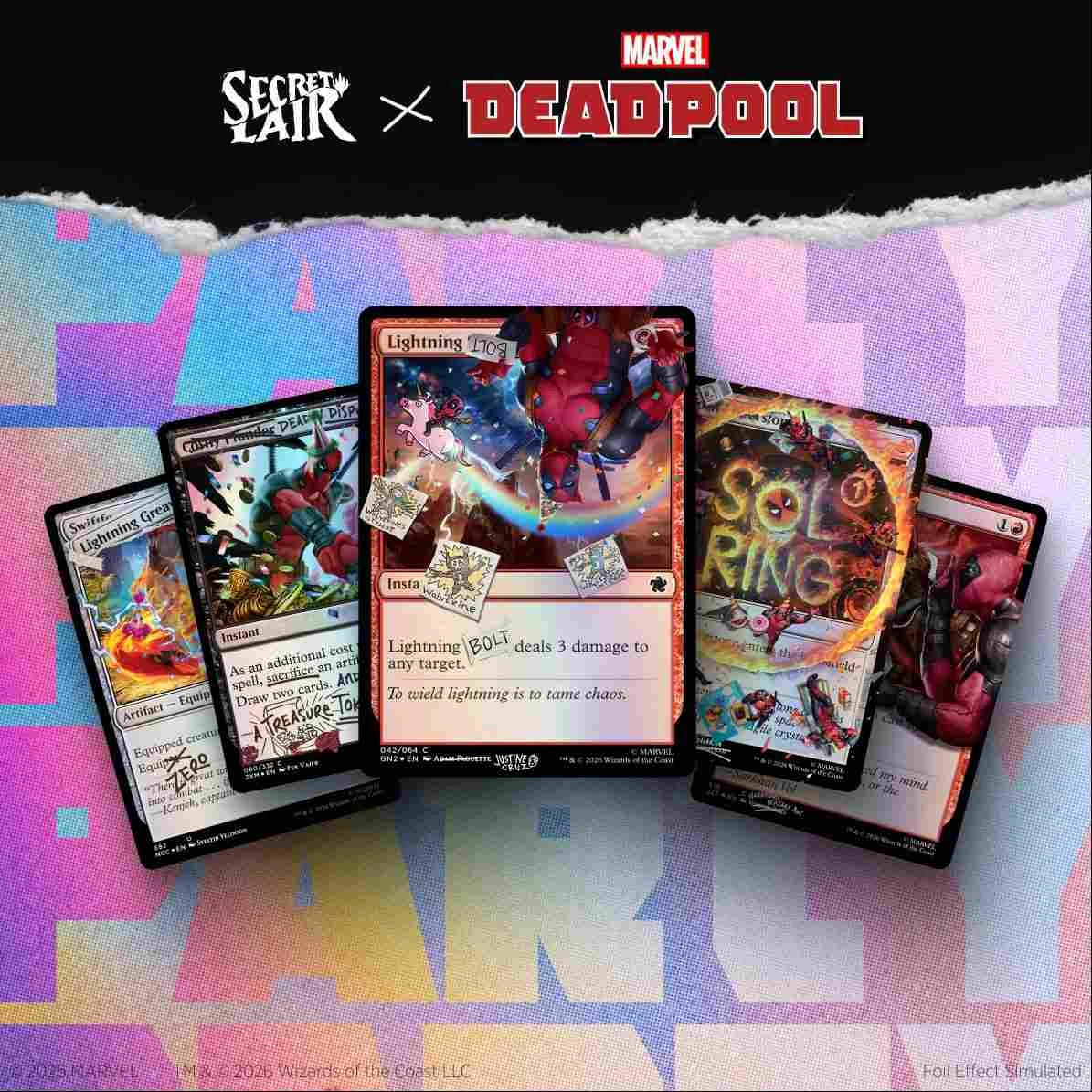 Secret Lair "Secret Lair x Marvel's Deadpool: I Fixed It (You’re Welcome)" Pool Party FOIL