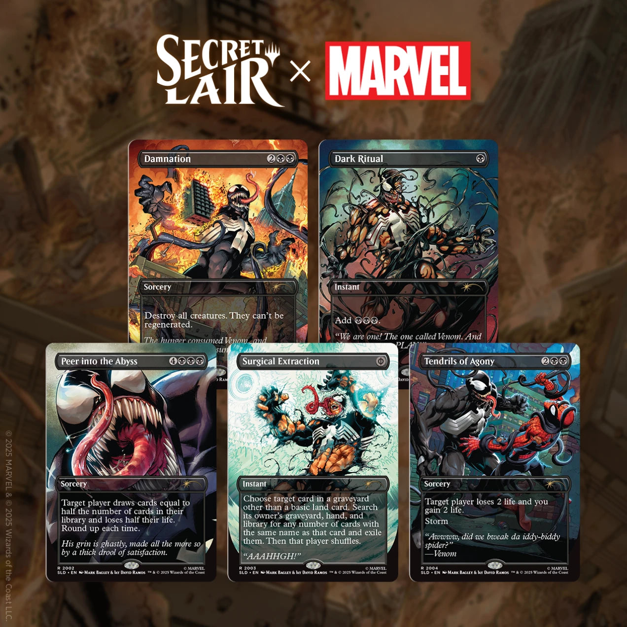 Secret Lair x Marvel’s Spider-Man: Venom Unleashed (Colors) NON FOIL