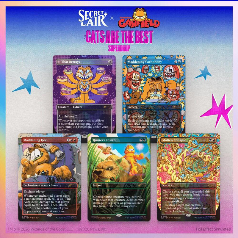 Secret Lair "Secret Lair x Garfield: Our Only Thought is to Entertain You" FOIL