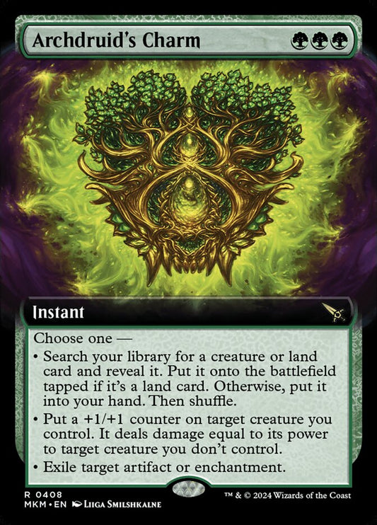 Archdruid's Charm MKM-408 [Extended Art] R Green