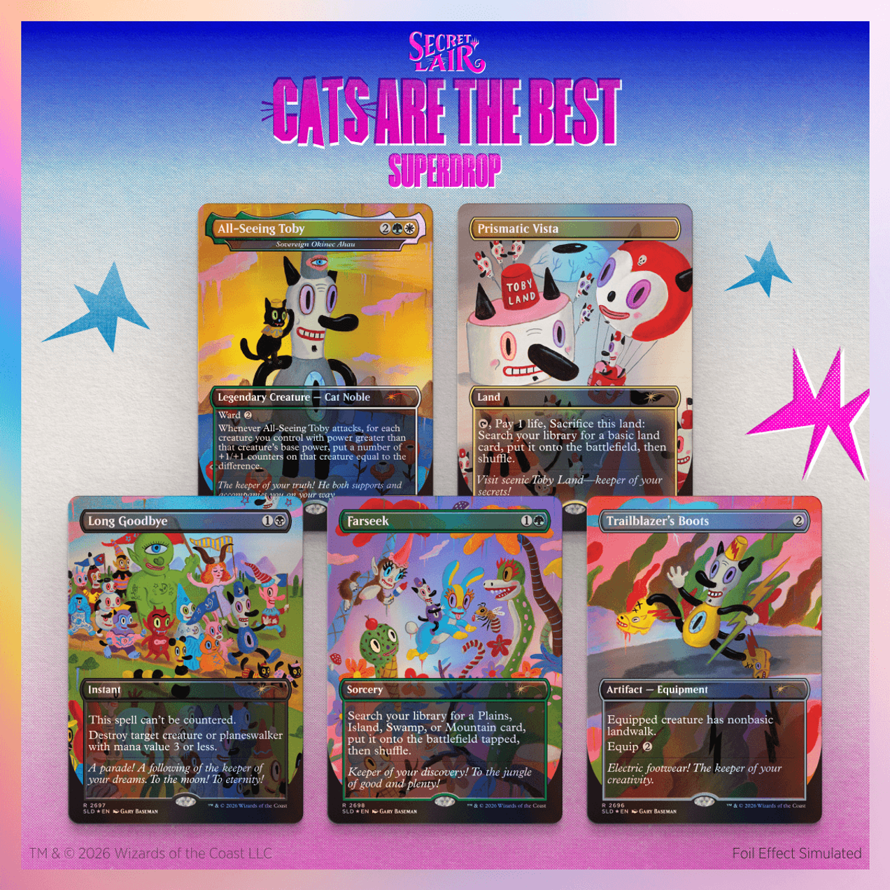 Secret Lair "Toby’s Journey by Gary Baseman" FOIL