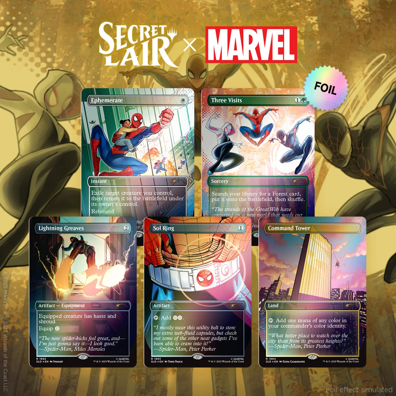 Secret Lair x Marvel's Spider-Man: Heroic Deeds FOIL