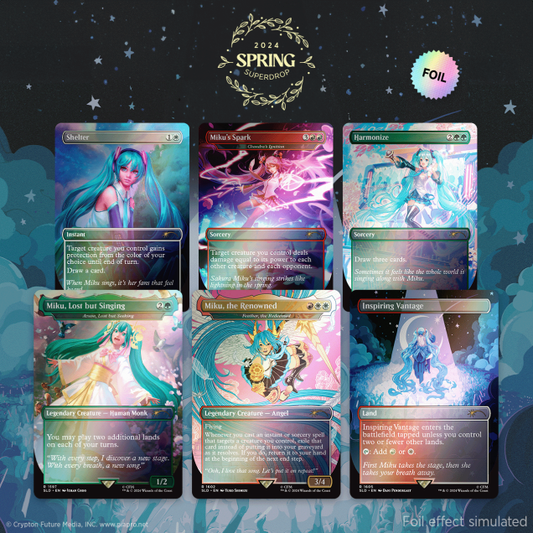 Secret Lair "Secret Lair x Hatsune Miku: Sakura Superstar" Rainbow Foil