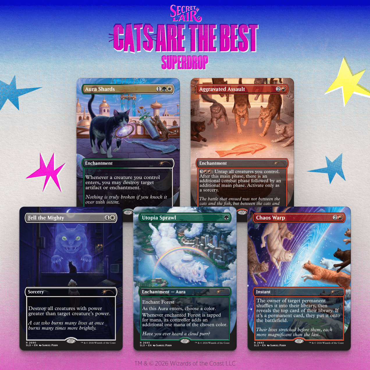 Secret Lair "Cats of Chaos" NON FOIL