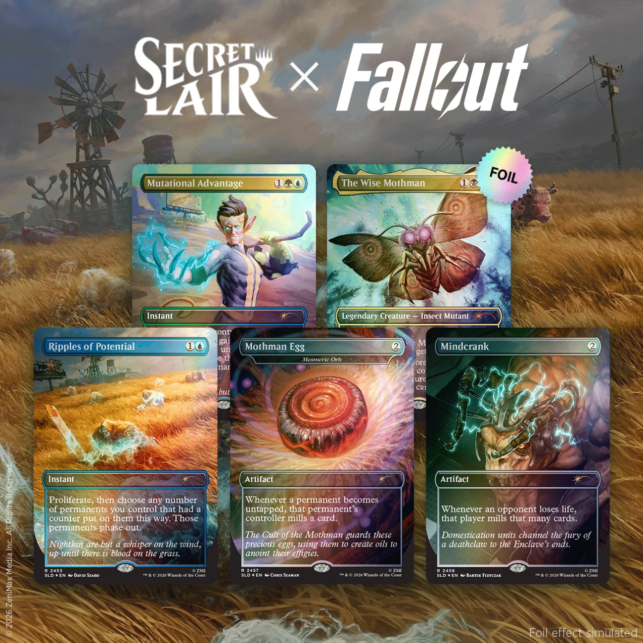 Secret Lair "Secret Lair x Fallout®: Rad Foil Edition" FOIL