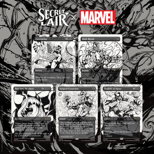 Secret Lair x Marvel's Spider-Man: Venom Unleashed (Inks) NON FOIL