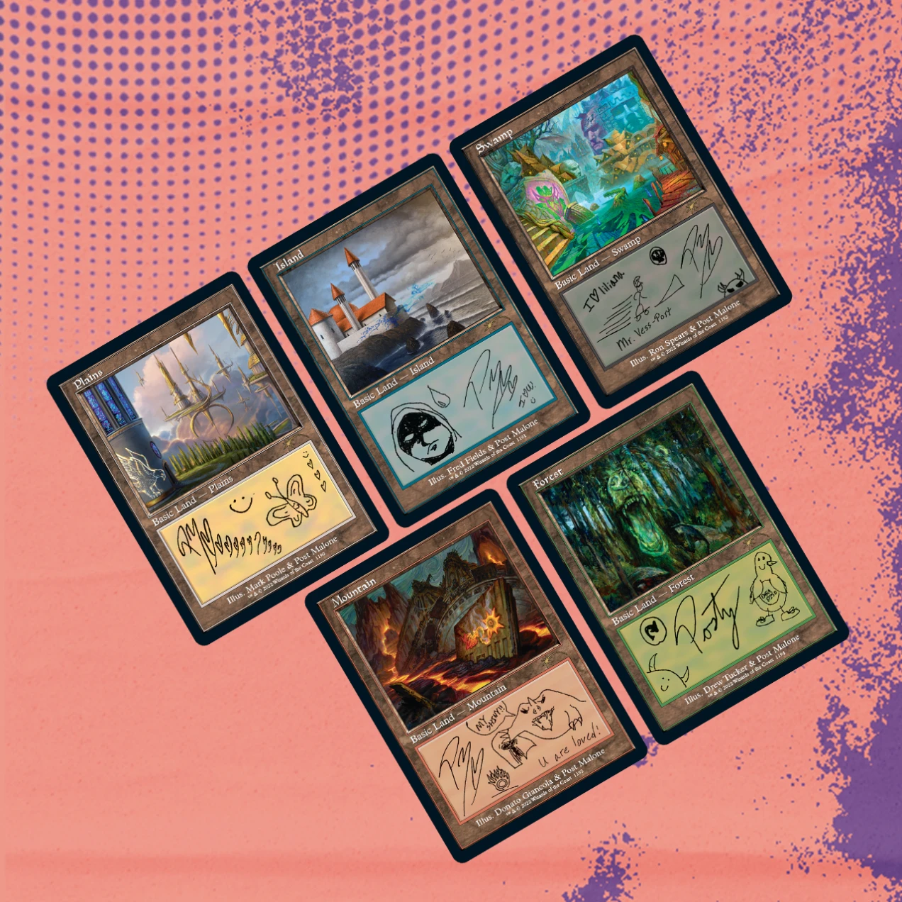 Secret Lair "Secret Lair x Post Malone: The Lands" Non-FOIL