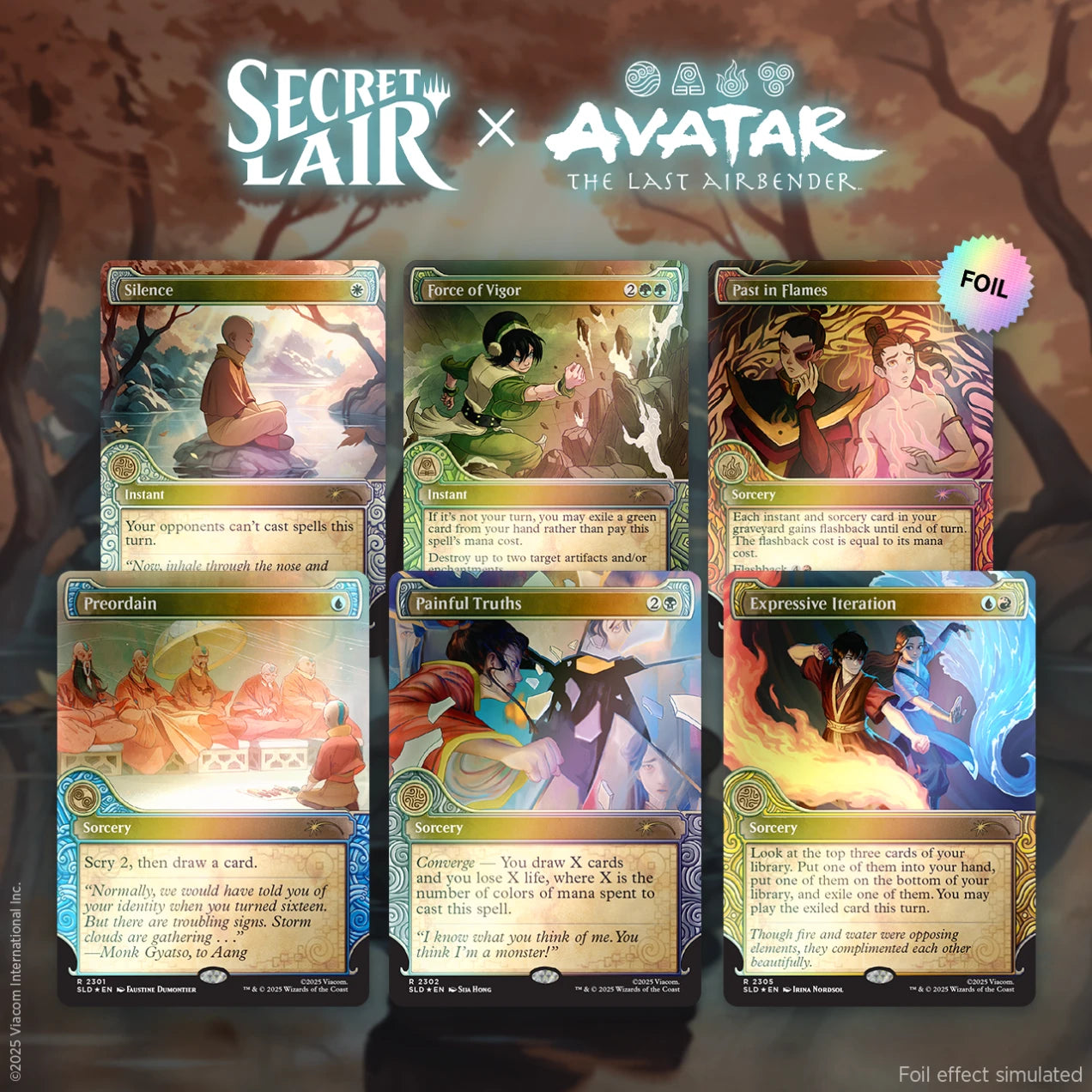 Secret Lair "Secret Lair x Avatar: The Last Airbender: One with the Elements" (FOIL)