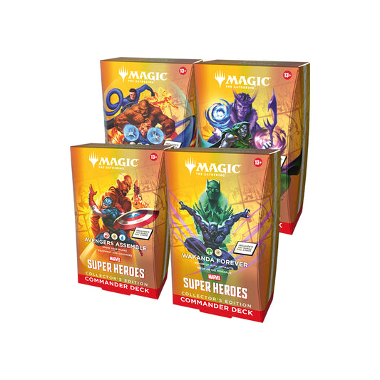 Marvel Super Heroes Collector Commander Deck Set of 4 - (Preorder - Available 19 Jun 2026)