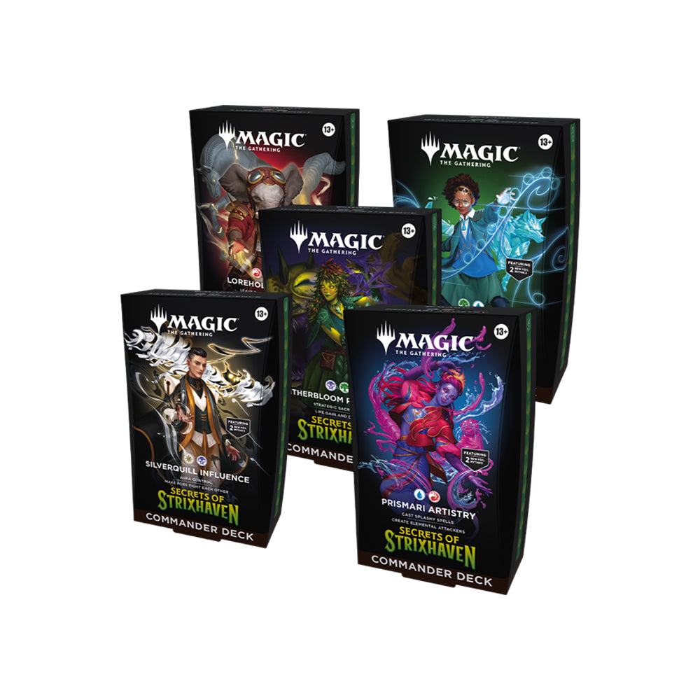 Secrets of Strixhaven Commander Deck Set of 5 - (Preorder - Available 17 Apr 2026)