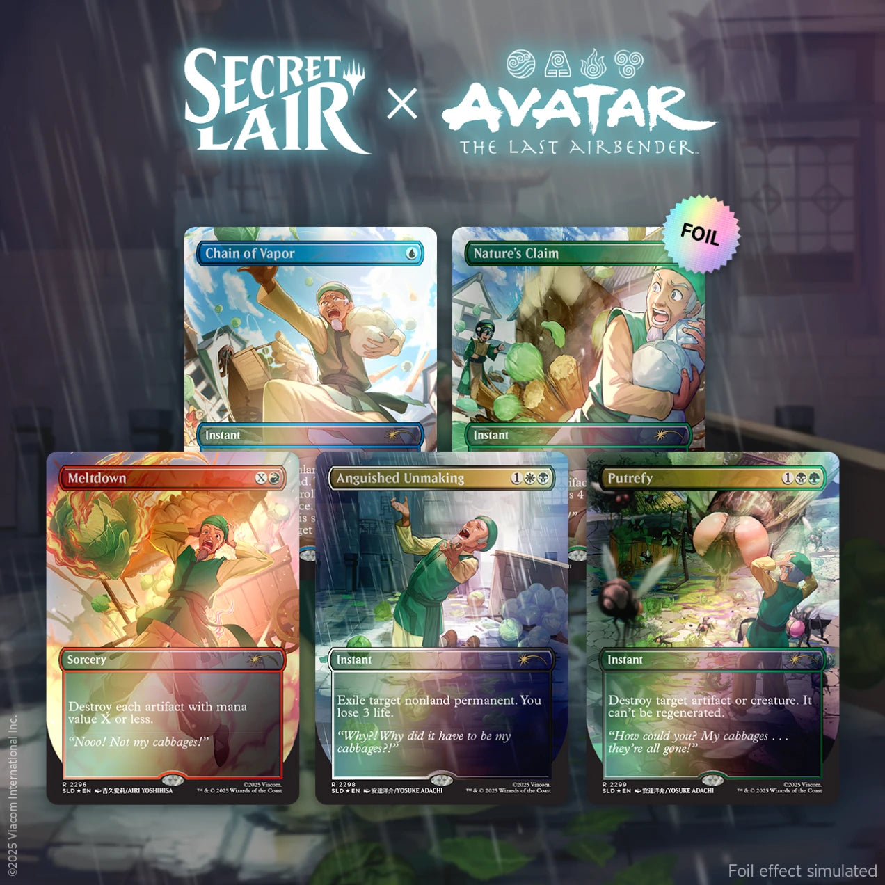 Secret Lair "Secret Lair x Avatar: The Last Airbender: My Cabbages!" (FOIL)