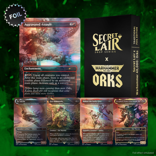 Secret Lair "Secret Lair x Warhammer 40,000: Orks" Traditional FOIL