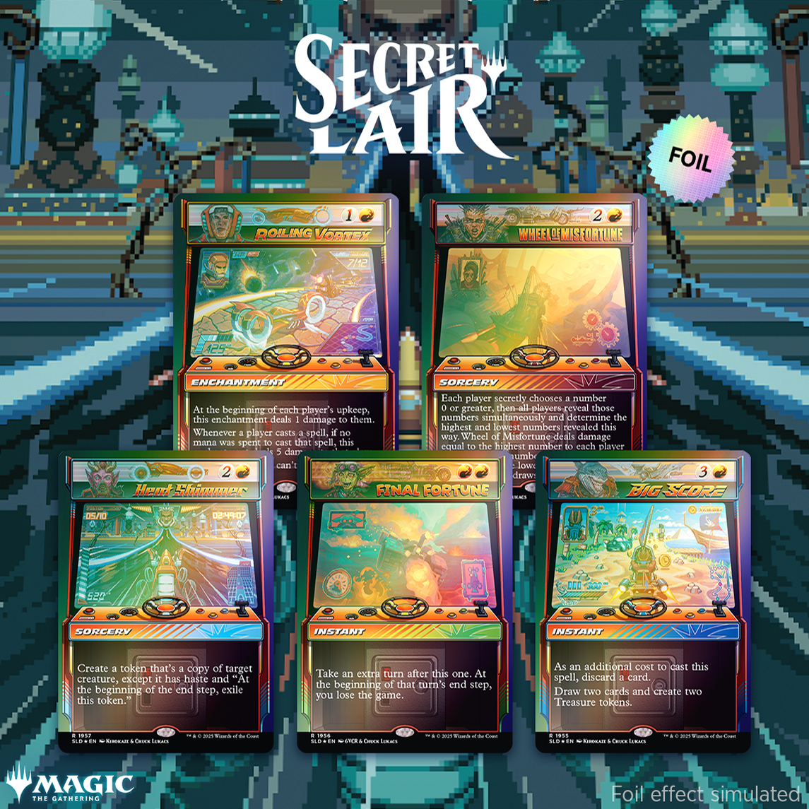 Secret Lair "Arcade Racerss" Rainbow Foil